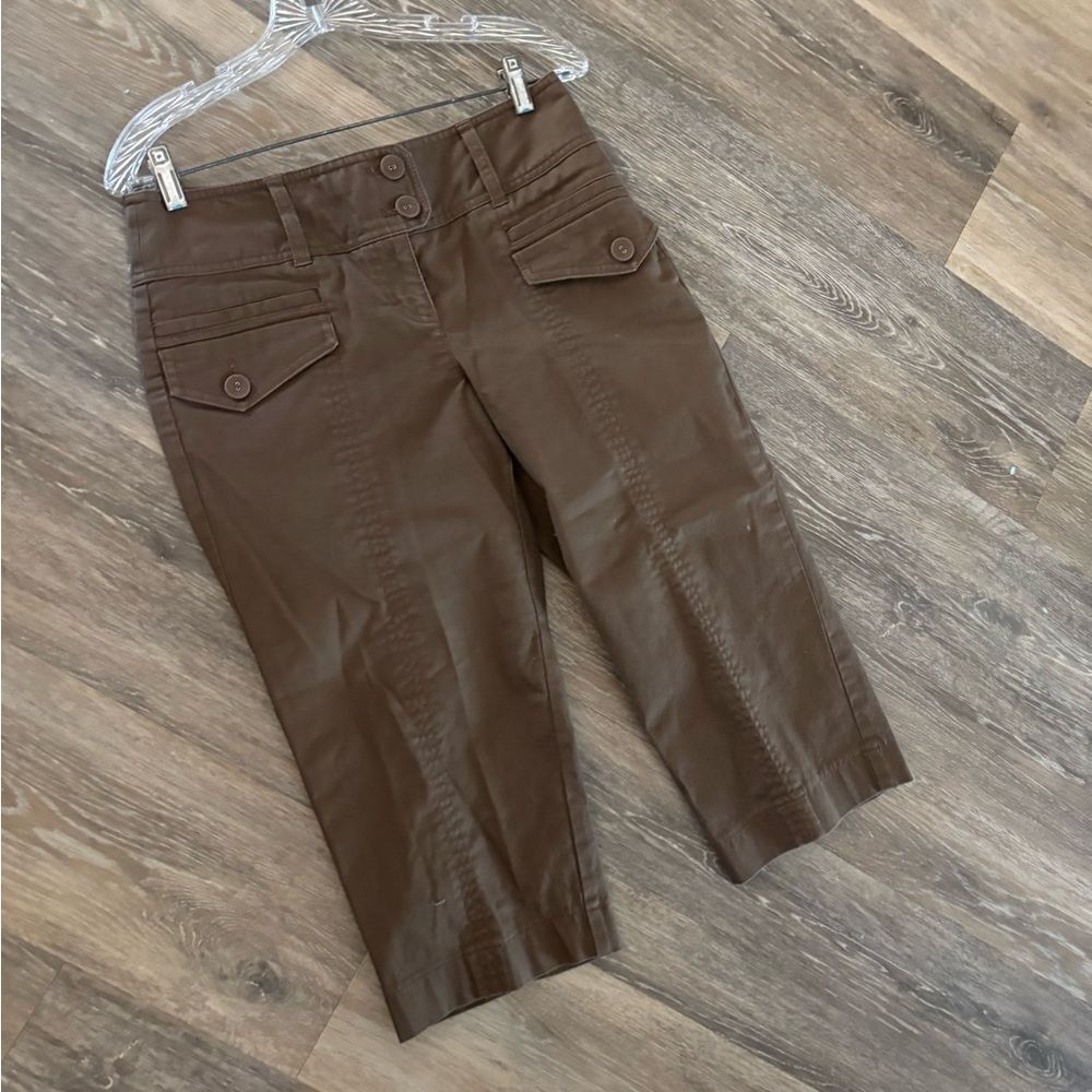 Ann Taylor Loft Brown Capri Pants Sz 4